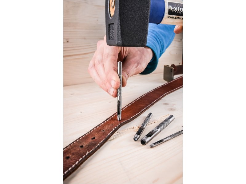 EXTOL CRAF 76700 sada výsečníků do kůže, 15ks, 2-22mm Obrázek