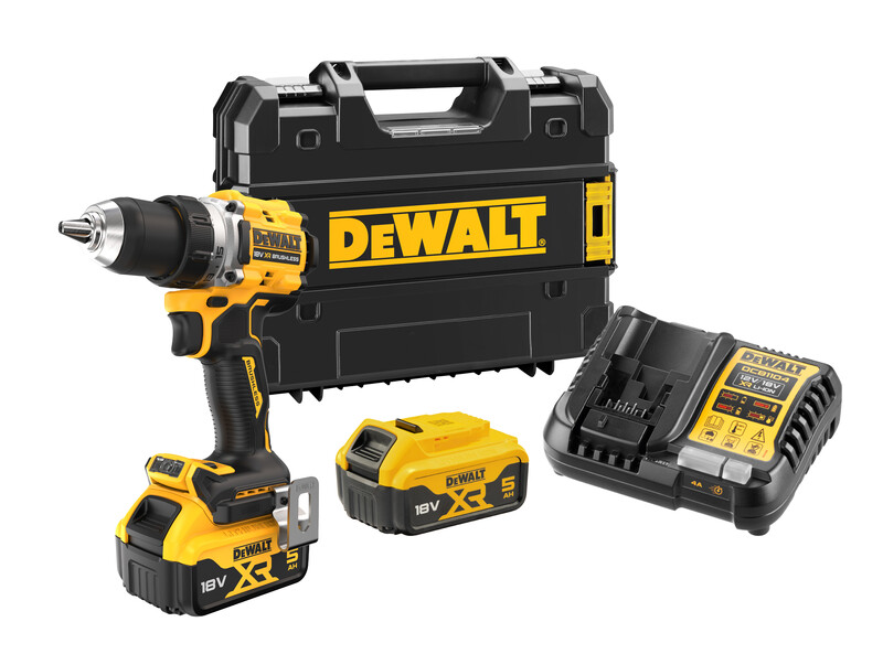 DeWALT DCD800P2T (2x5Ah) 18V bezuhlíková aku vrtačka - s nabíječkou a baterií Obrázek