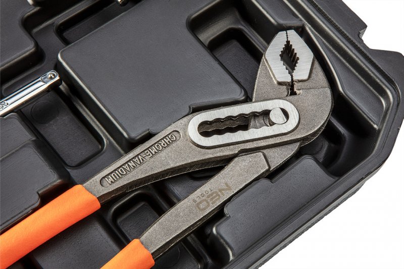 NEO TOOLS 08-942 sada nářadí a hlavic v kufru 65 dílů Obrázek