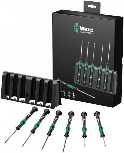 WERA 118156 sada šroubováků pro elektroniku Kraftform Micro IMBUS 2052/6 Obrázek