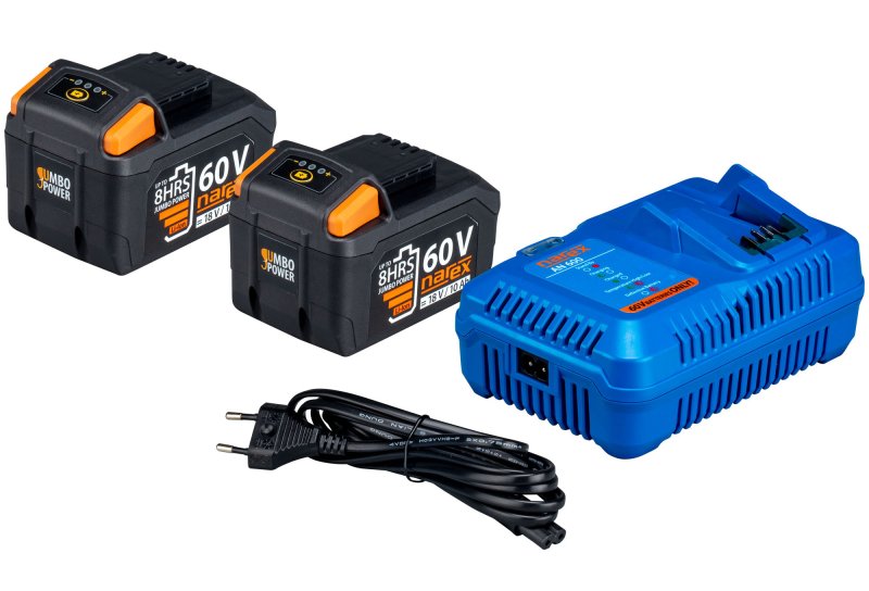 NAREX Start set-620 JUMBO POWER nabíječka + 2x baterie 60V 3Ah LiIon 65405500, ORIGINÁL