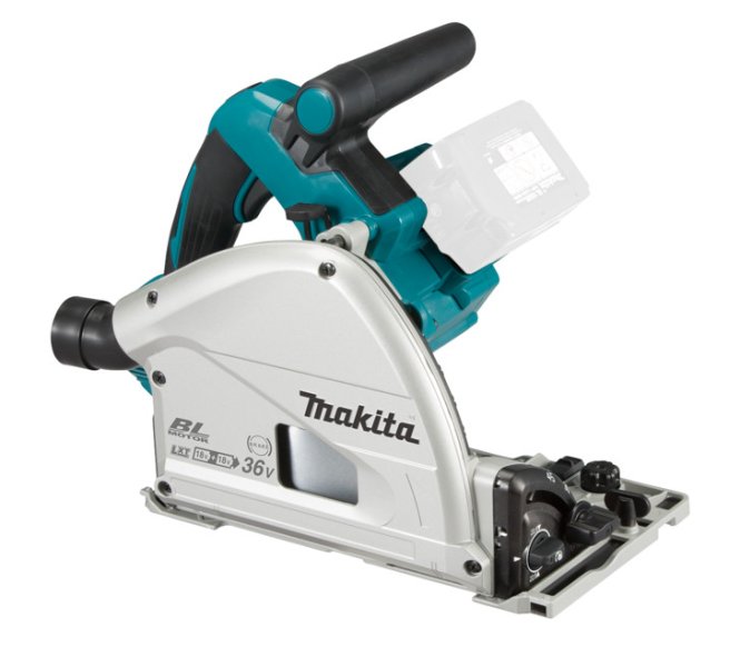 MAKITA DSP600ZJ bezuhlíková aku ponorná pila 165mm LiIon LXT 2x18V v kufru, bez aku Obrázek