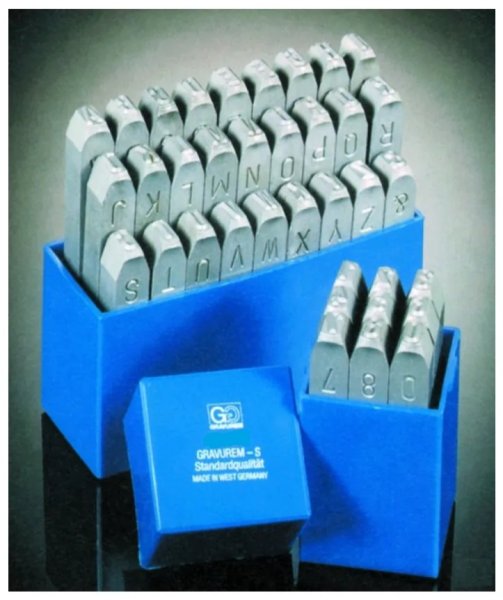 BETA razidla ABECEDA+&  4mm GRAVUREM-S Obrázek