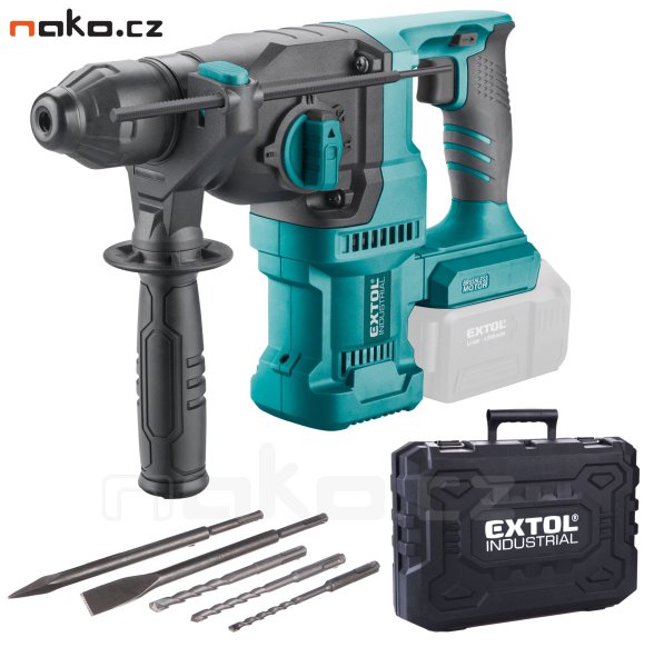 EXTOL INDUSTRIAL 8791817 kombinované aku kladivo 2,6J SDS+ BRUSHLESS, SHARE20V bez aku