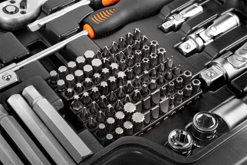 NEO TOOLS 10-218 gola sada 1/4",3/8",1/2" 300 dílů Obrázek