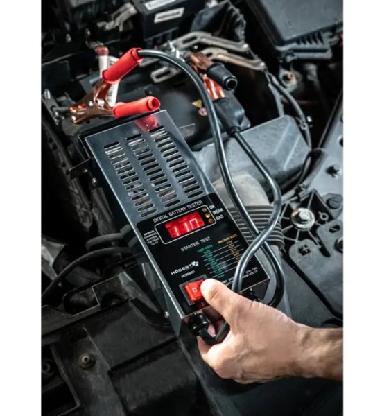 HOGERT HT8G620 digitální tester 12V autobaterií a alternatoru a startéru Obrázek