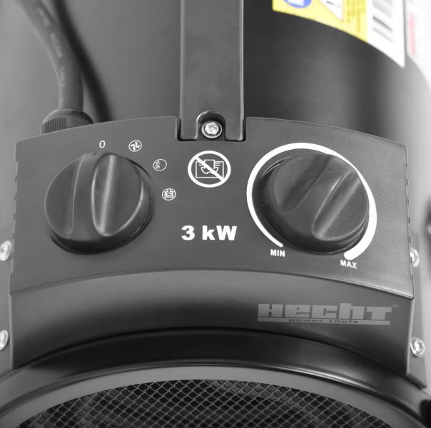 HECHT 3329 elektrický přímotop s ventilátorem a termostatem Obrázek