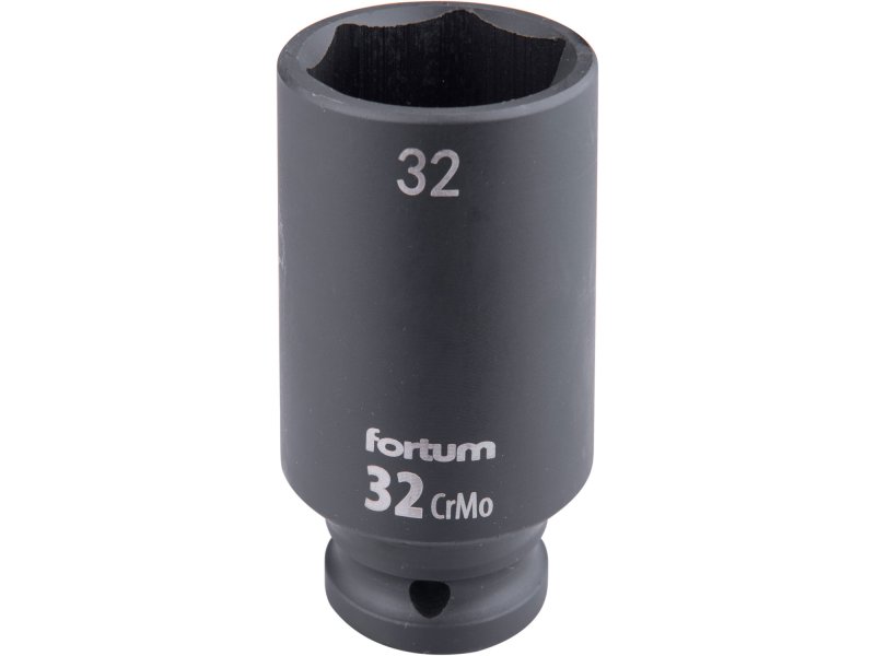 FORTUM 4703232 hlavice 1/2" nástrčná 32mm úderová průmyslová 78mm prodloužená CrMoV