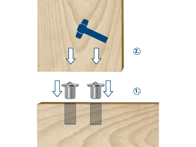 EXTOL CRAFT 901803 kolíkovací souprava 6, 8, 10 mm 44ks Obrázek