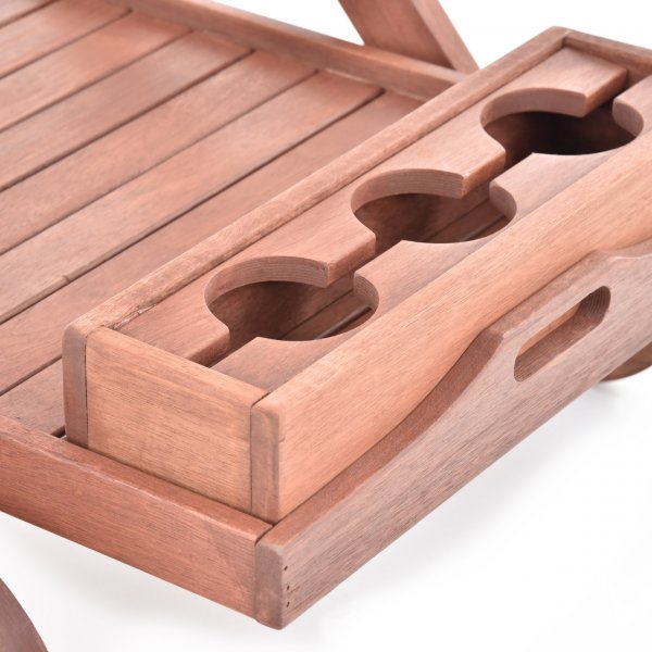 HECHT SERVING servírovací stolek dřevěný Meranti Obrázek