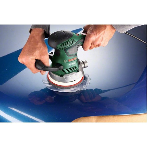 BOSCH PEX 400 AE 125mm excentrická bruska s regulací a přední nastavitelnou rukojetí Obrázek