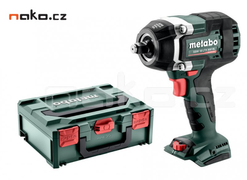 METABO SSW 18 LTX 800 BL (verze bez aku) aku rázový utahovák + kufr metaBOX Obrázek