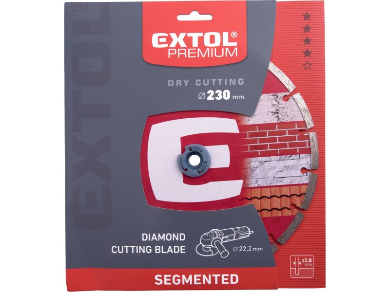 EXTOL PREMIUM kotouč diamantový segmentový pr. 230, 108715