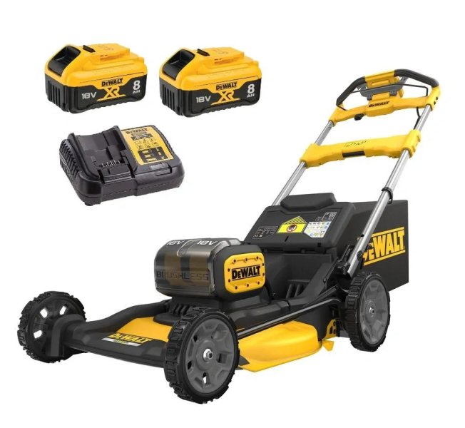 DeWALT DCMWSP156W2 18V (2x8Ah) aku sekačka s pojezdem
