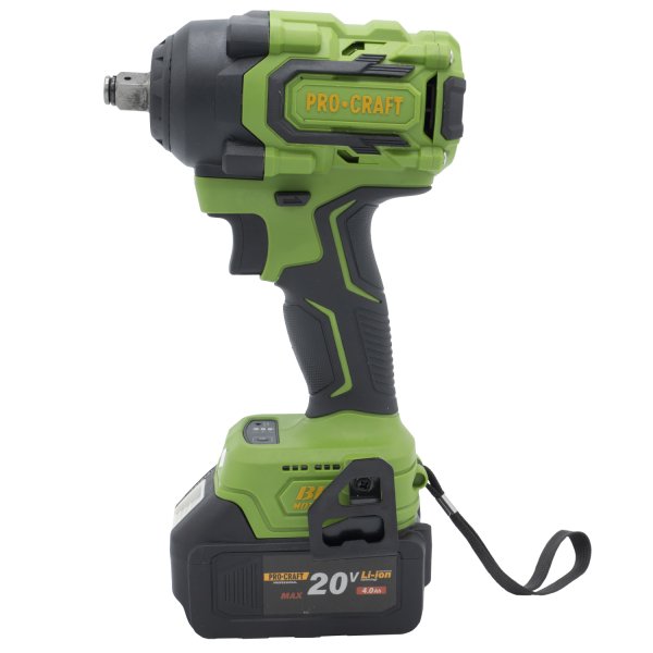 PROCRAFT PWA18 aku rázový utahovák bezuhlíkový 1/2" 550Nm LiIon 20V, bez aku Obrázek