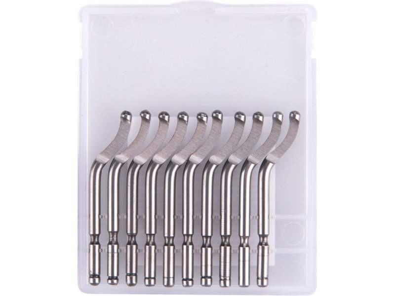 EXTOL PREMIUM nože 10ks k odhrotovači 8803680, 3,2mm (HSS Co 5% ) Obrázek