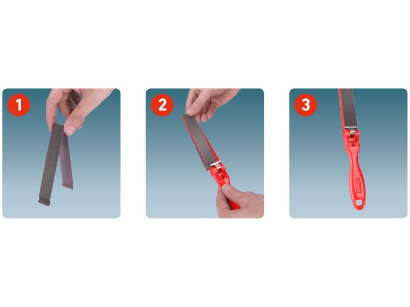 EXTOL PREMIUM 8803500 pilník/rašple na pásky brusného plátna, 270mm Obrázek