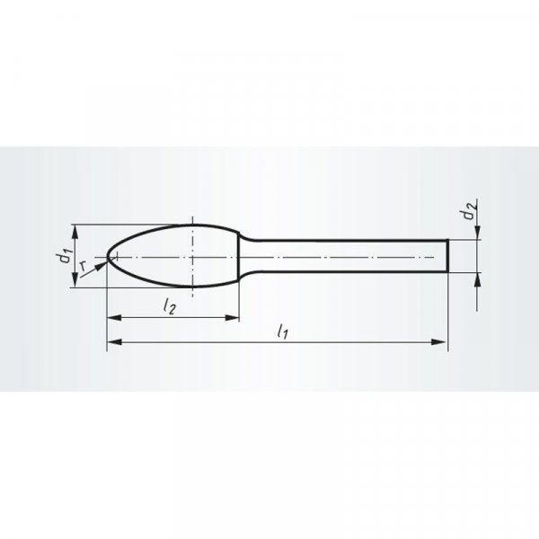 RHODIUS plamínková tvrdokovová fréza HF H 12,7x32x6,0x77 Z7 ALPHA 304397 Obrázek