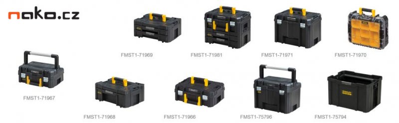 STANLEY PRO-STACK Box IV kufr na nářadí s 2 zásuvkami FMST1-71969