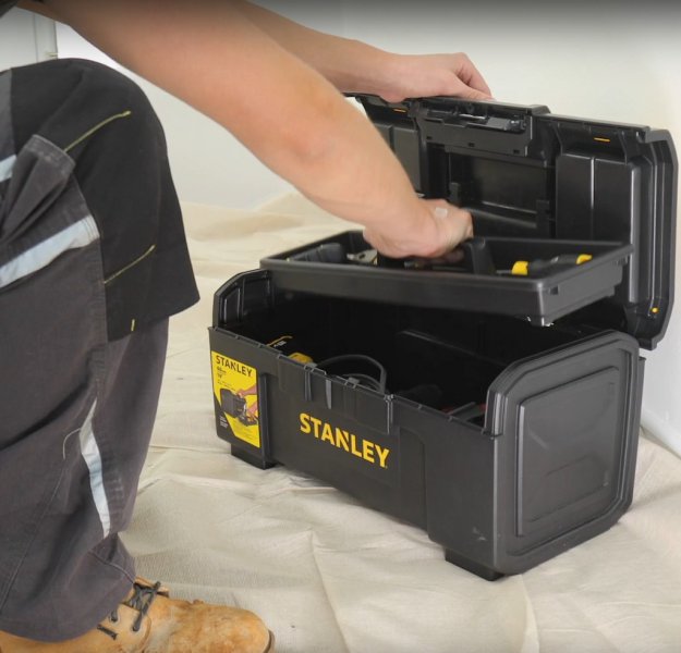 Kufr na nářadí Stanley s přezkou One Hand Operation 16" Obrázek