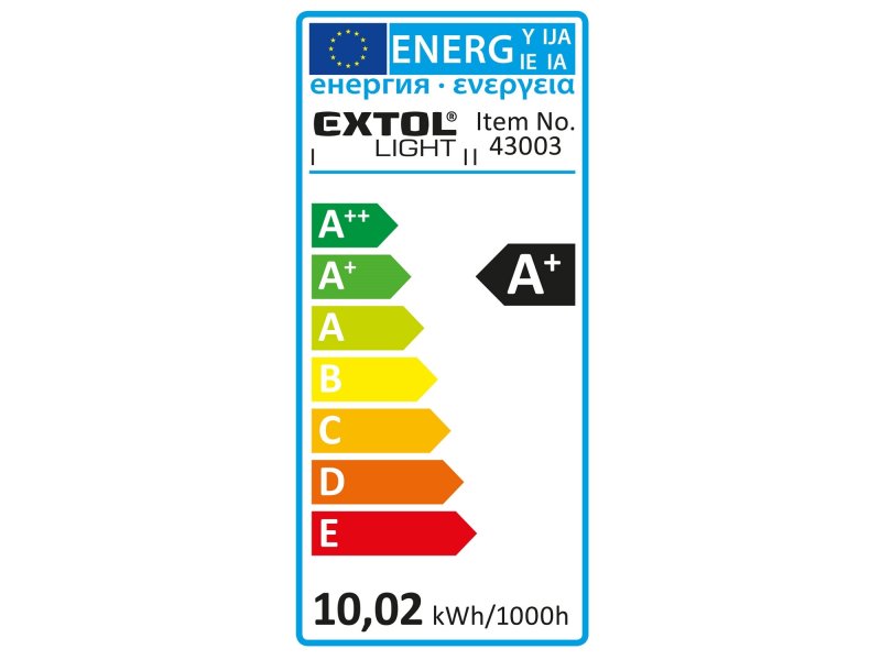EXTOL LIGHT 43003 žárovka LED klasická, 9W, 800lm, E27, teplá bílá Obrázek