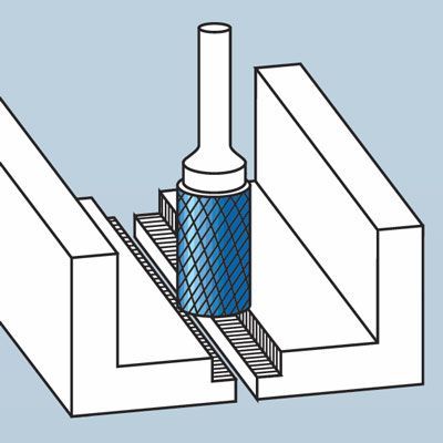 RHODIUS válcová tvrdokovová fréza HF B 9,6x19,0x6,0x64 Z7 ALPHA 304381 Obrázek