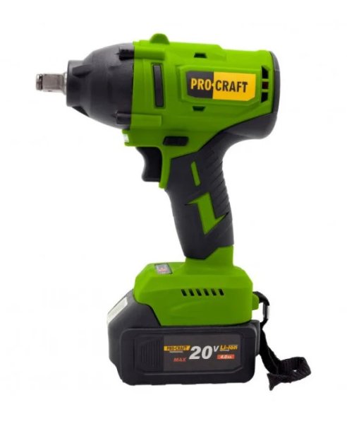 PROCRAFT PWA56 aku rázový utahovák bezuhlíkový 1/2" 560Nm LiIon 20V, bez aku Obrázek