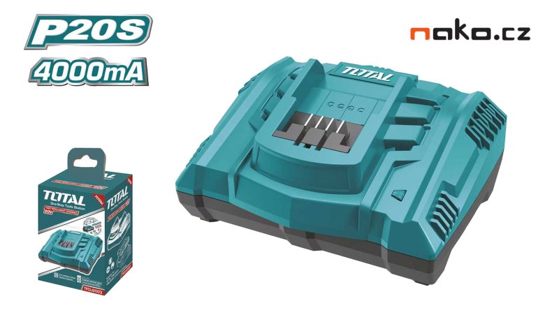 TOTAL TFCLI2003 rychlonabíječka 20V 4A P20S, Industrial