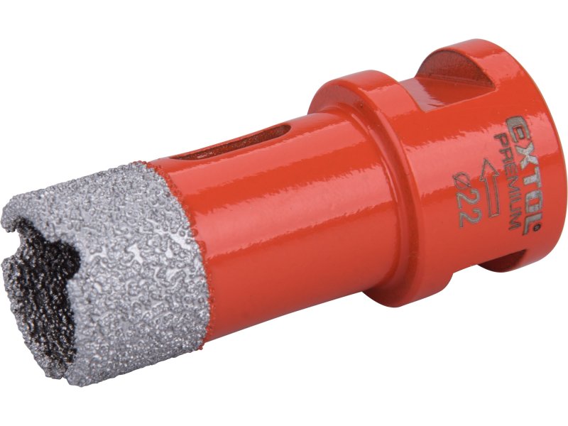 EXTOL PREMIUM 8801866 diamantová vykružovací korunka pr.22mm M14