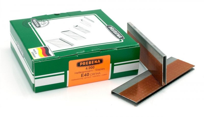 PREBENA E-40 CRF HA INOX spony nerezové (bal=4000ks) Obrázek