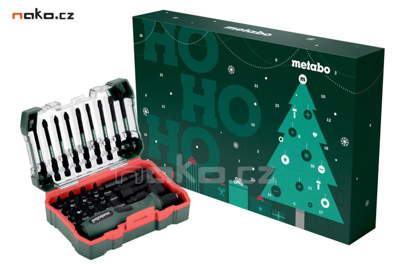 METABO 626693000 Adventní kalendář - sada rázových bitů s držákem Obrázek