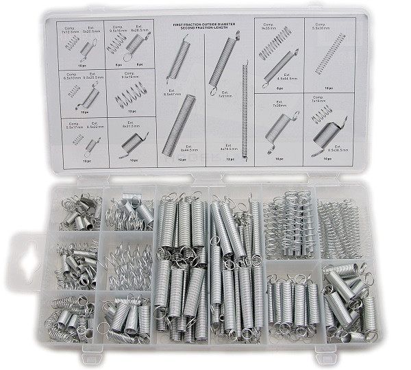 HOGERT HT8G514 sada ocelových pružin 200ks Obrázek