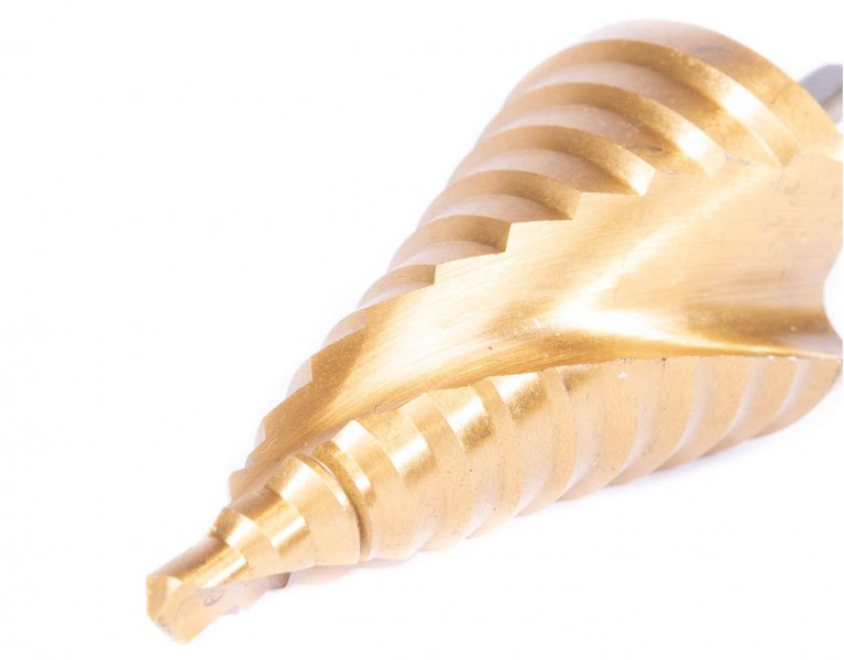 XTline XT35538 vrták stupňovitý 6-38mm HSS TiN Obrázek