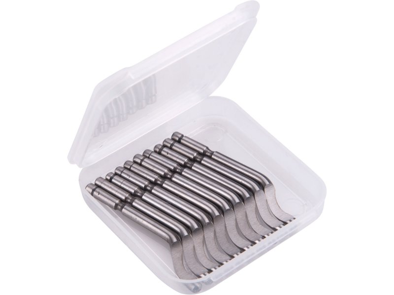 EXTOL PREMIUM 8803680 odhrotovač univerzální, dřík 3,2mm +10ks nožů HSS Co 5% Obrázek