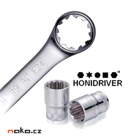HONITON H3121 klíč ráčnový očkoplochý Honidriver 21mm, 13/16", E26 Obrázek