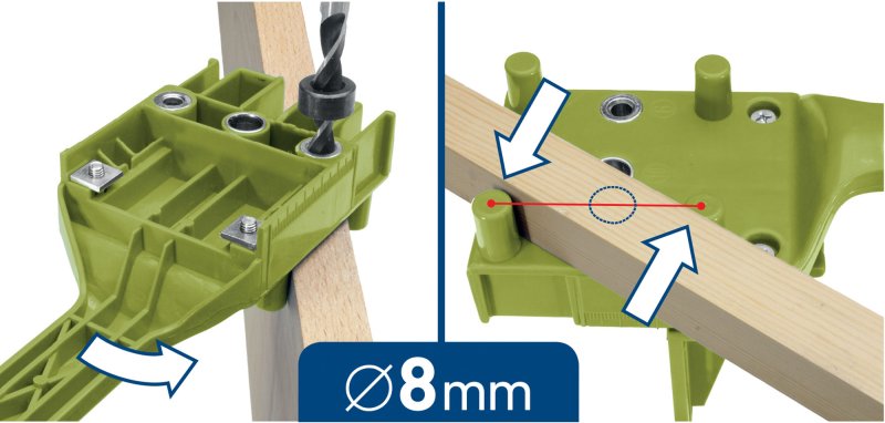 EXTOL CRAFT 901803 kolíkovací souprava 6, 8, 10 mm 44ks Obrázek