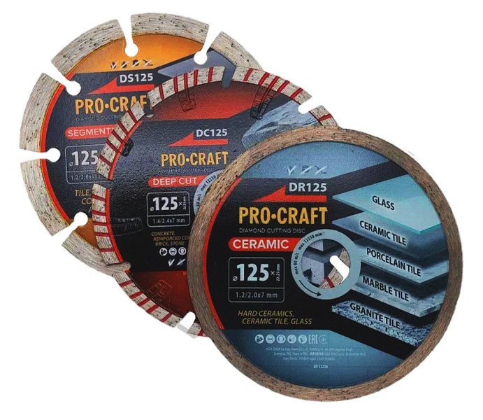 PROCRAFT DS3.125 sada diamantových kotoučů (DS125/DR125/DC125)