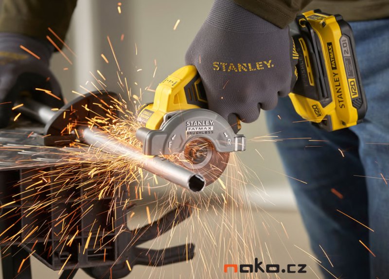 STANLEY FATMAX SFMCM300B kotoučová aku bezuhlíková pila 76mm 18V LiIon V20, bez aku Obrázek