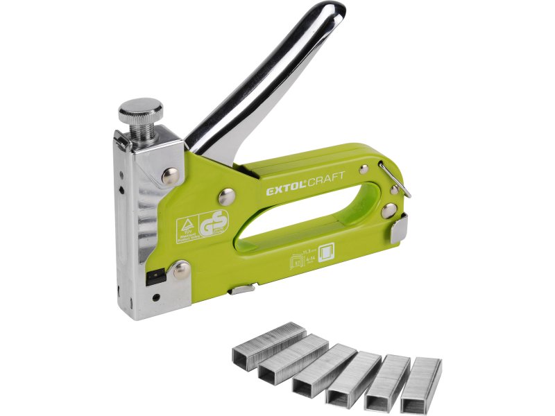 EXTOL CRAFT 9175 pistole sponkovací 4-14mm s nastavitelnou sílou úderu