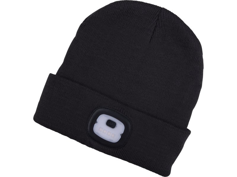 EXTOL LIGHT 43452 čepice s čelovkou 25lm nabíjecí USB, ECONOMY, TMAVĚ ŠEDÁ Obrázek