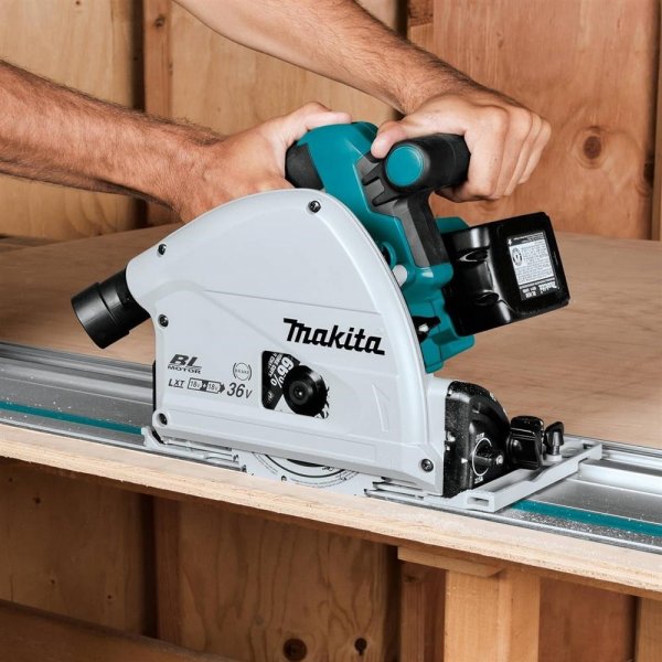 MAKITA DSP601ZU aku ponorná pila s AWS 165mm Li-ion LXT 2x18V bez AKU Obrázek