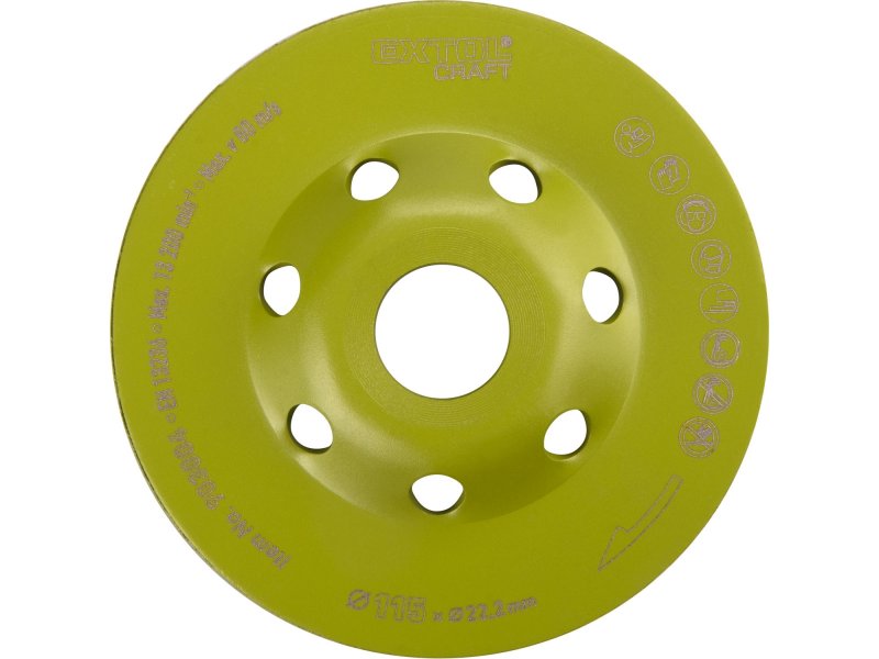 EXTOL CRAFT 903004 diamantový brusný kotouč lamelový 115mm Obrázek