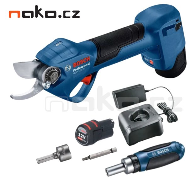 BOSCH PRO GGP 12V-25 aku nůžky na větve bezuihlíkové LiIon 12V 2x 3Ah 06008D8100