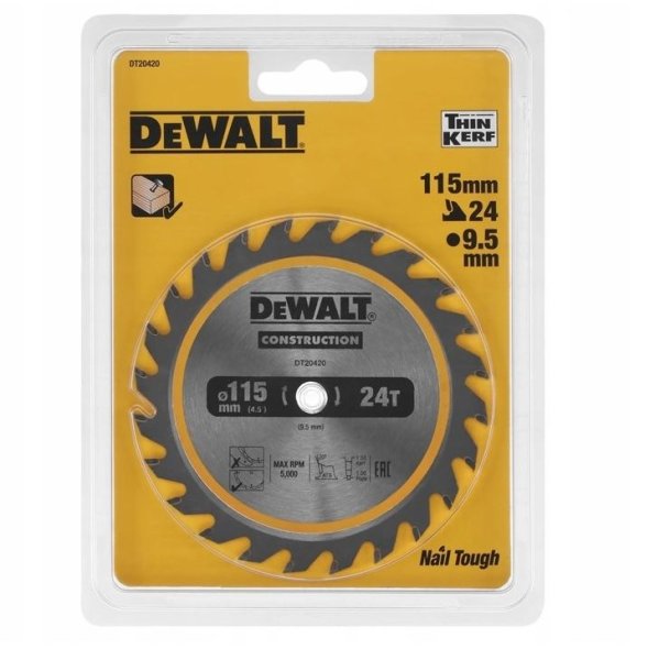 DeWALT TCT pilový kotouč 115mmx9,5mm (24z) Obrázek