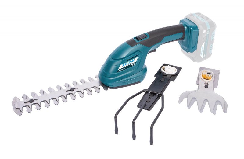 XTline XT102877 aku nůžky na keře a trávu 18V 3v1 bez akumulátoru