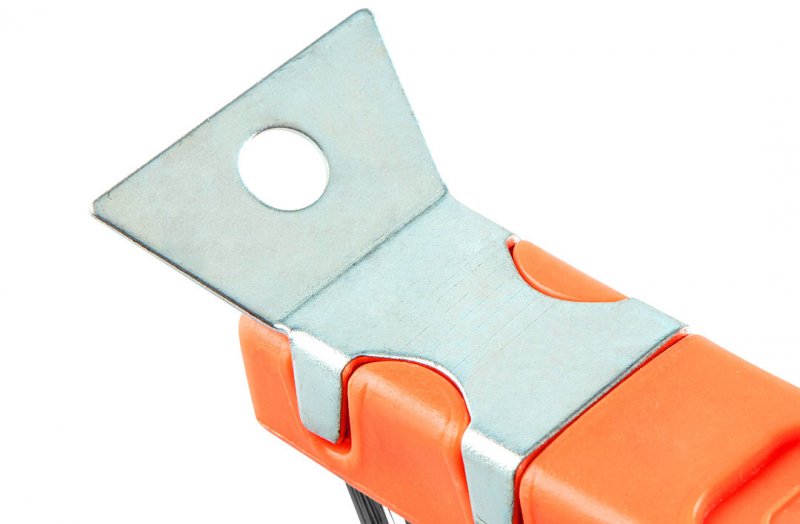 NEO TOOLS 39-032 ruční drátěný kartáč mosazný 3x19 řad se škrabkou a biplastovou rukojetí