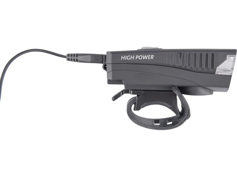 EXTOL LIGHT 43137 LED nabíjecí světlo na kolo s klaksonem, 350lm,USB,5W,3.7V,LiIon 1,2Ah Obrázek