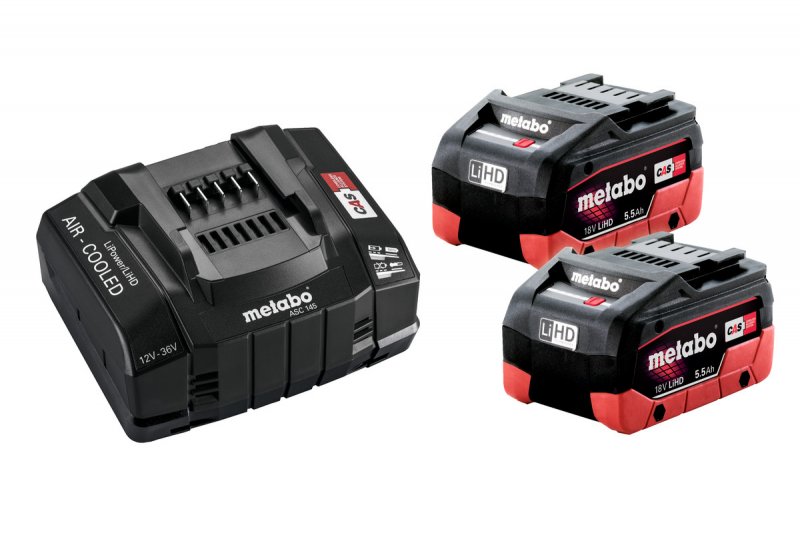 METABO Basic Set 18V SE LiHD (akumulátor 2x5.5Ah+nabíječka ASC 145) 685190000