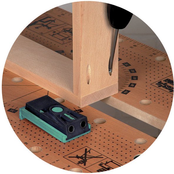 WOLFCRAFT 4642000 souprava Udercover Jig pro skrytá šoubová spojení Obrázek