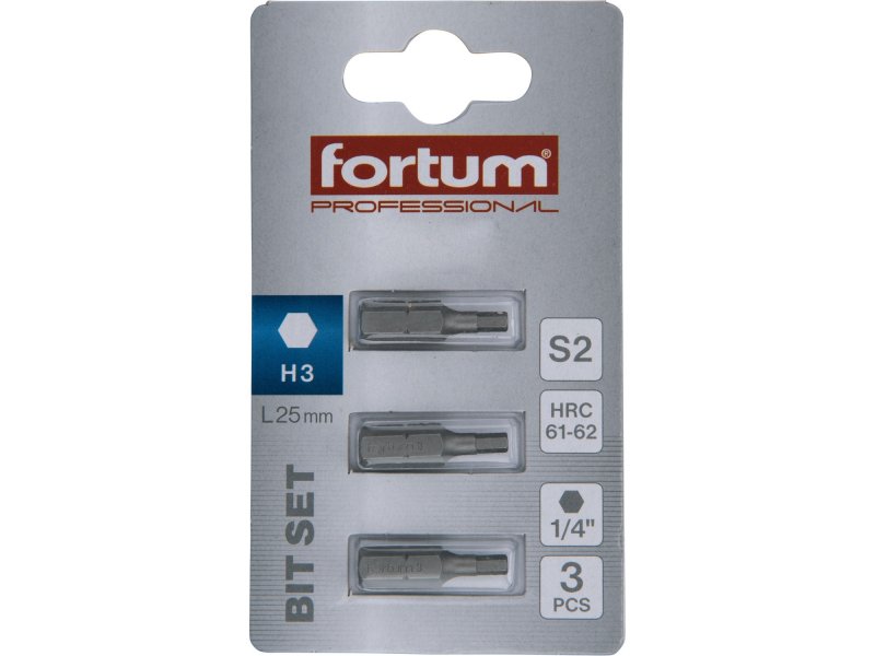 FORTUM-KITO 4741504 bit IMBUS 3x25mm S2 - 3ks Obrázek